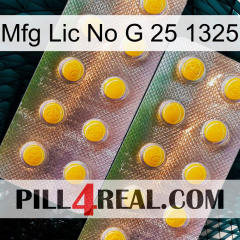 Mfg Lic No G 25 1325 new10